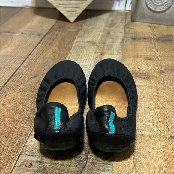 Tieks By Gavrieli Matte Black Leather Ballet Flats Size 7 - Picture 5 of 10